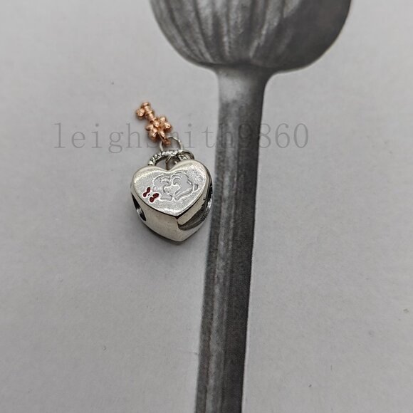 Pandora Mickey Mouse & Minnie Mouse Padlock Charm - Picture 7 of 8